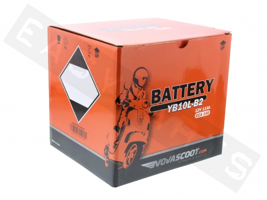 Batterie NOVASCOOT YB10L-B2 12V-11Ah (avec entretien, avec acide)